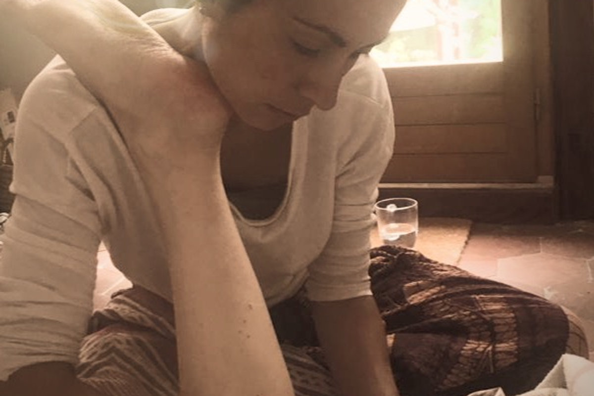 An Ayurvedic massage treatment